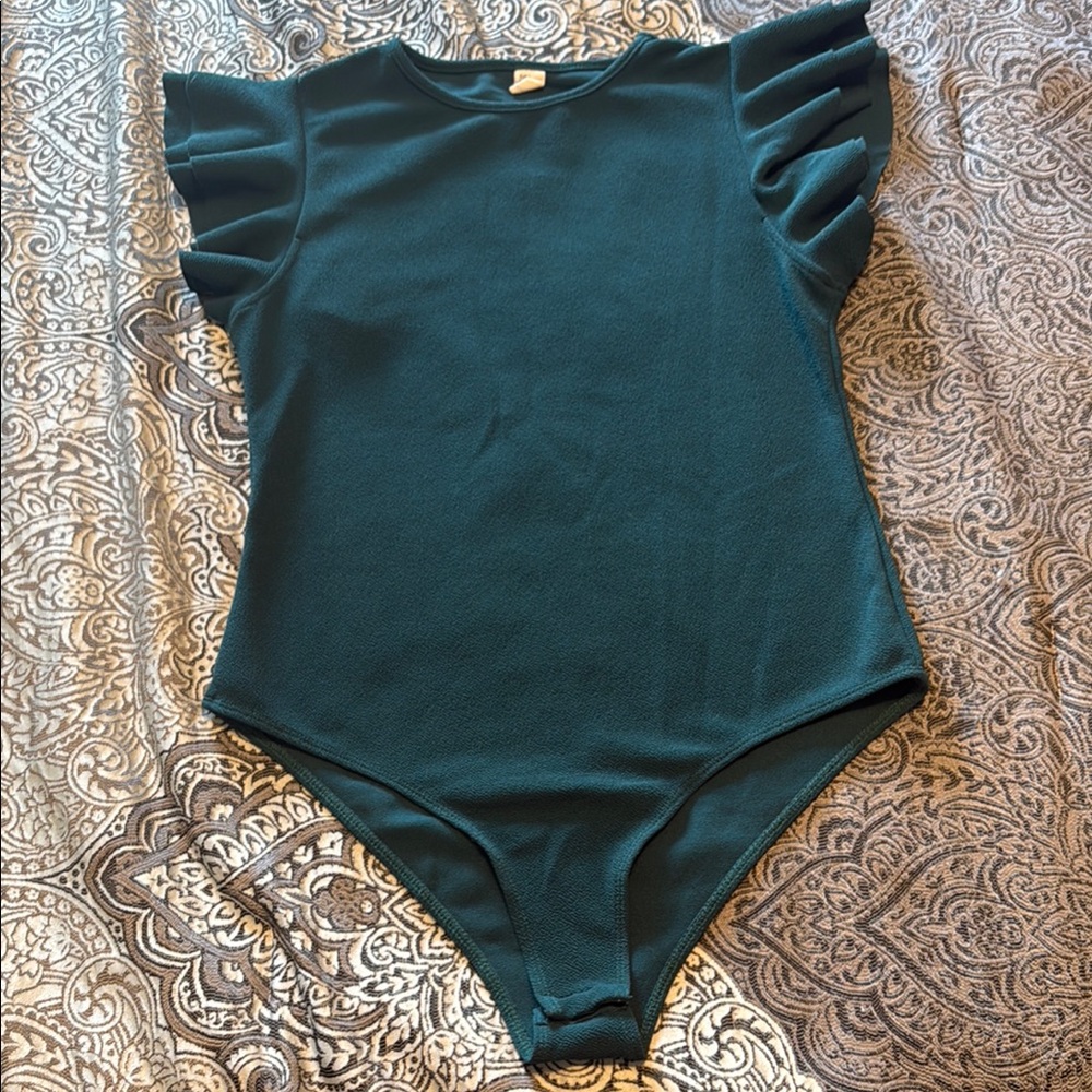 Elegant teal body suit